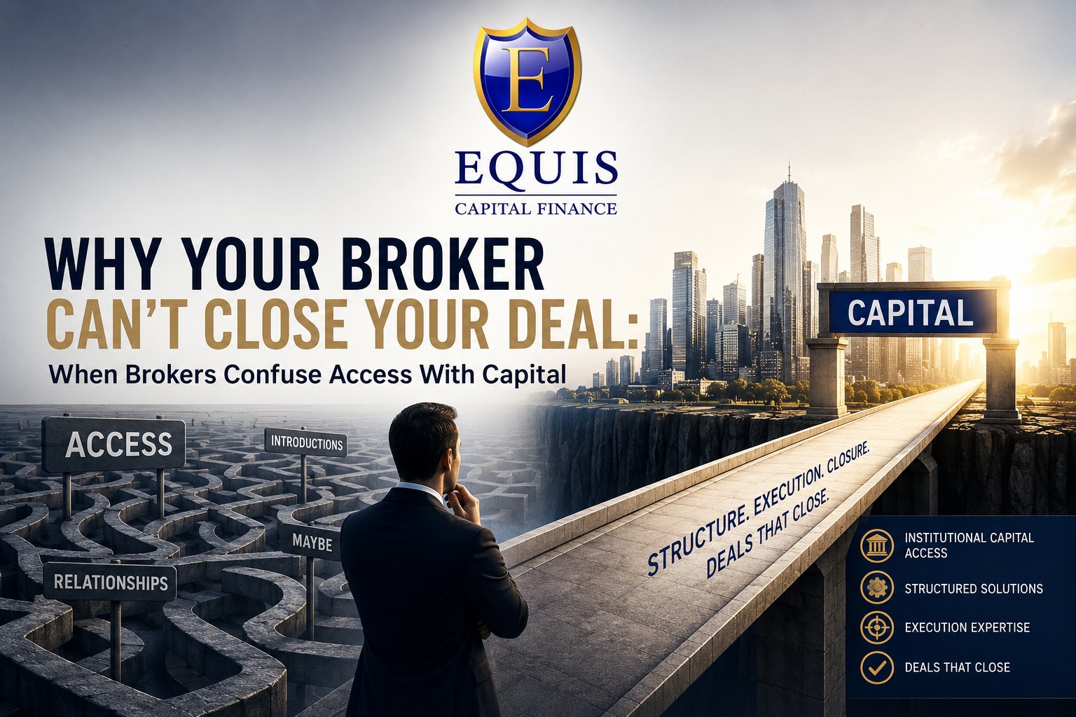   Why Your Broker Can’t Close Your Deal: When Brokers Confuse Access With Capital