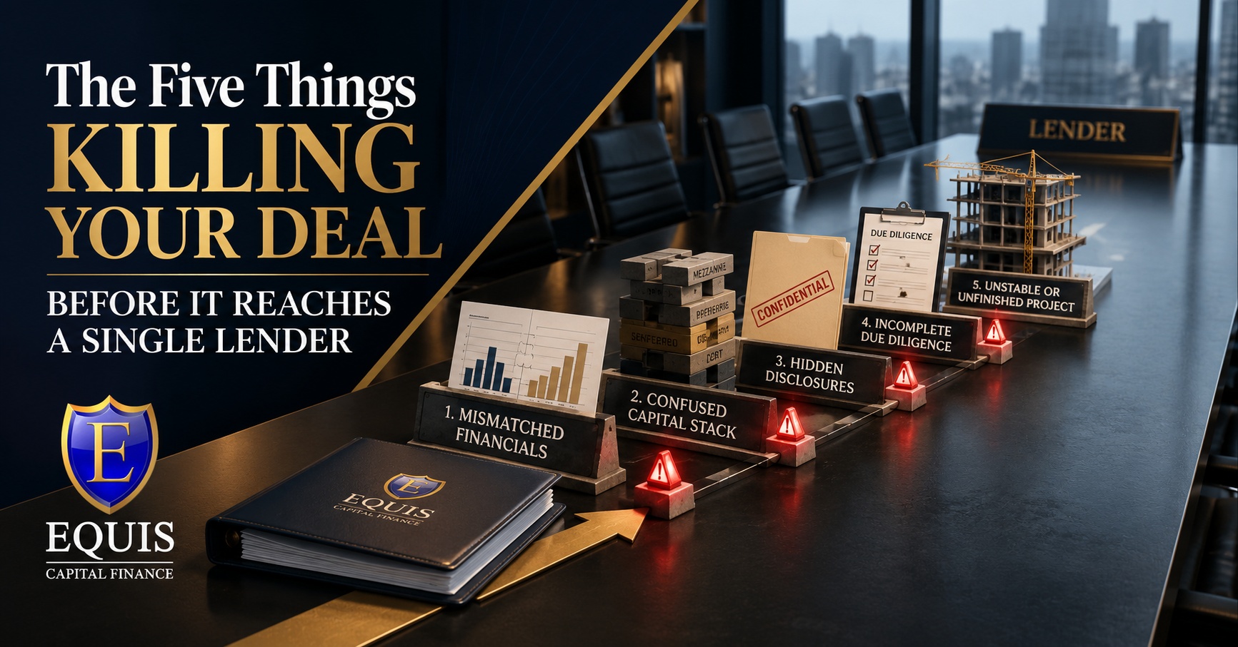 The Five Things Killing Your Deal Before It Reaches a Single Lender