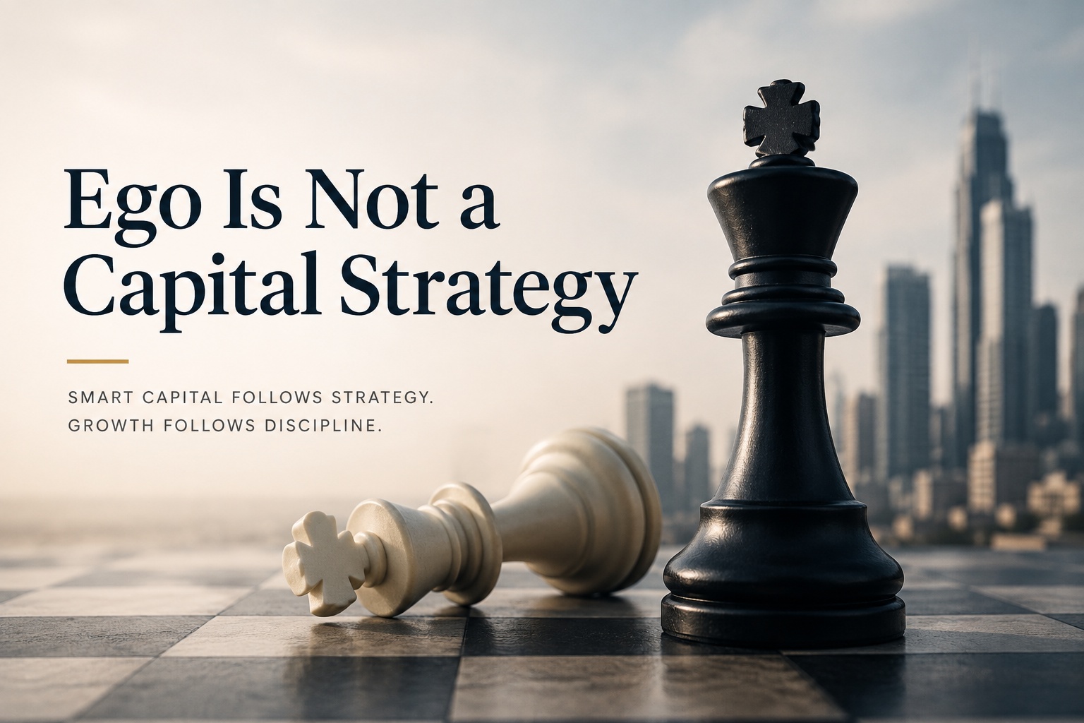 Ego Is Not a Capital Strategy