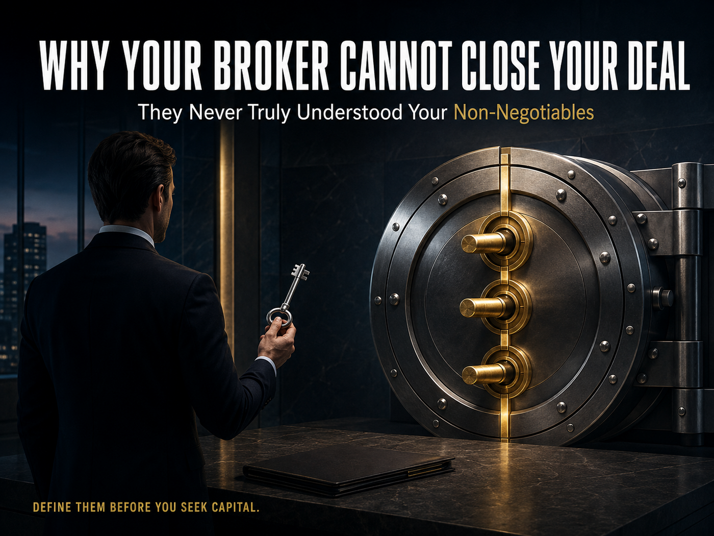 Why Your Broker Cannot Close Your Deal — They Never Truly Understood Your Non-Negotiables